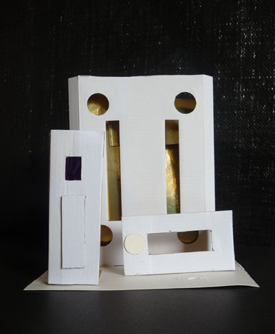 Ann - card sculpture