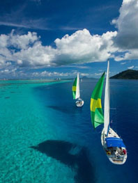 Illusion - levitating boats