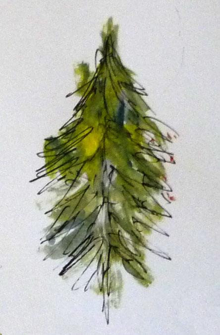 Lorraine - scribbled tree