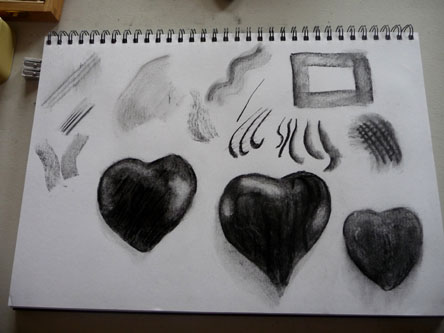 Nicola - Charcoal heart